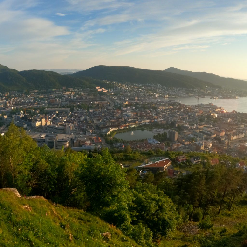 Sunrise in Bergen minute by minute. 1.7.2021